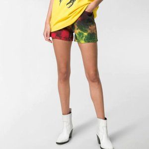 MSGM Msgm Tie Dye Denim Shorts
